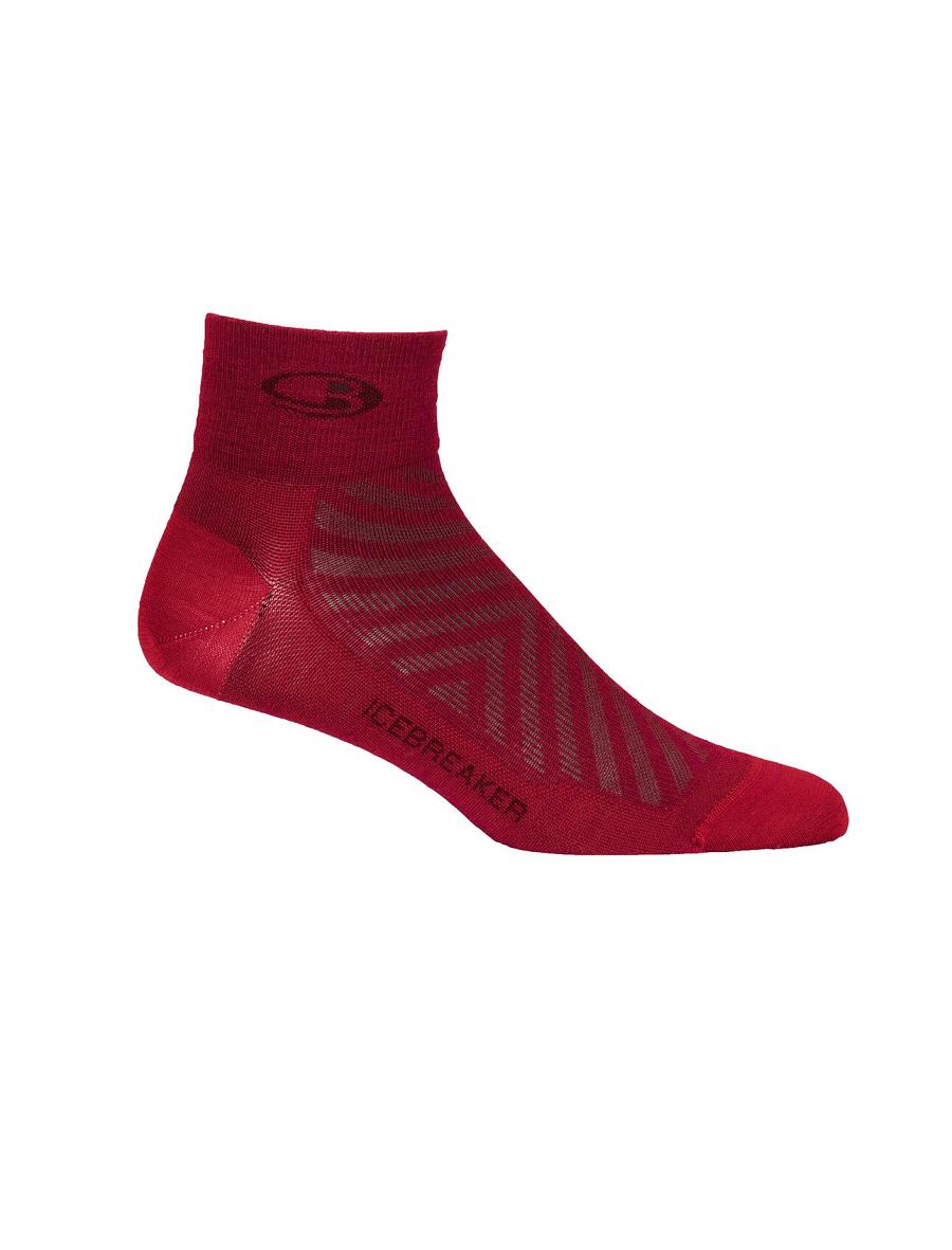 Cherry / Espresso Icebreaker Merino Run+ Ultralight Mini Women's Socks | AU 1410PJJQ